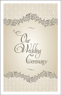 Wedding Program Cover Template 4A - Graphic 8